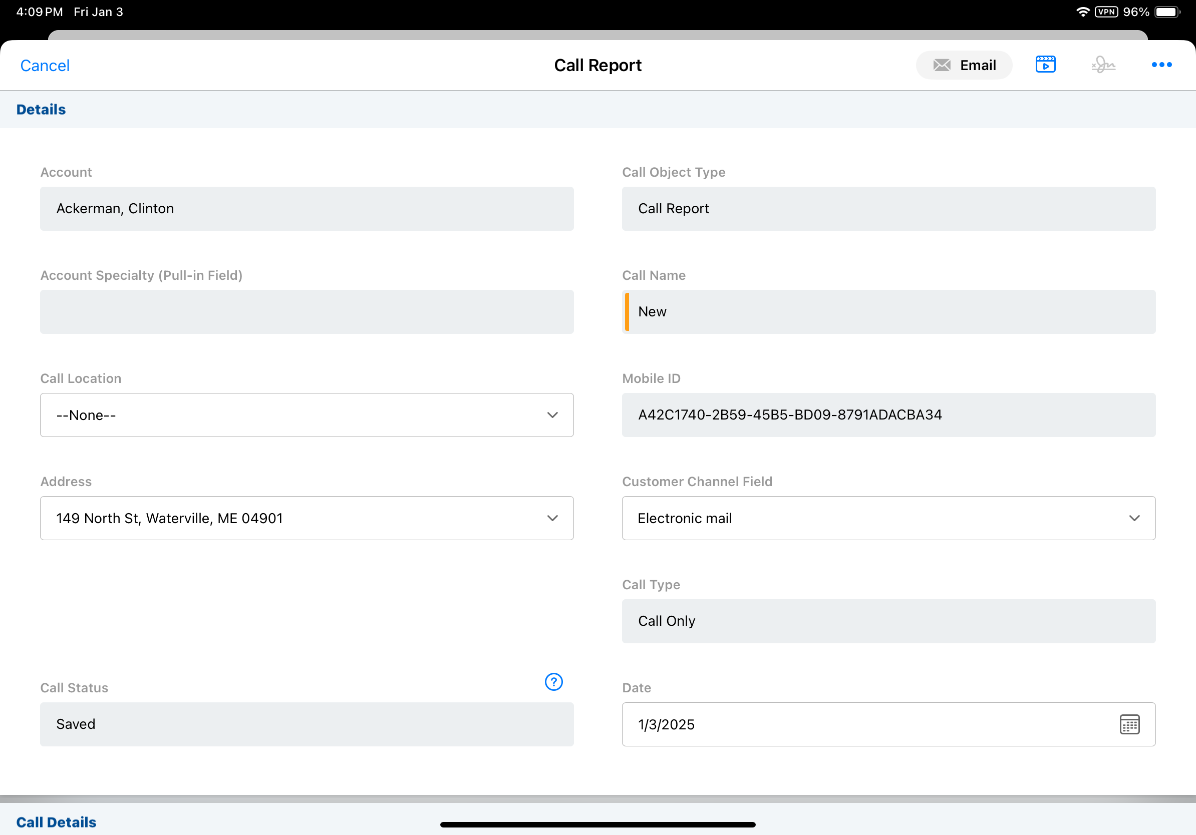 Auto-Populating the Call Channel