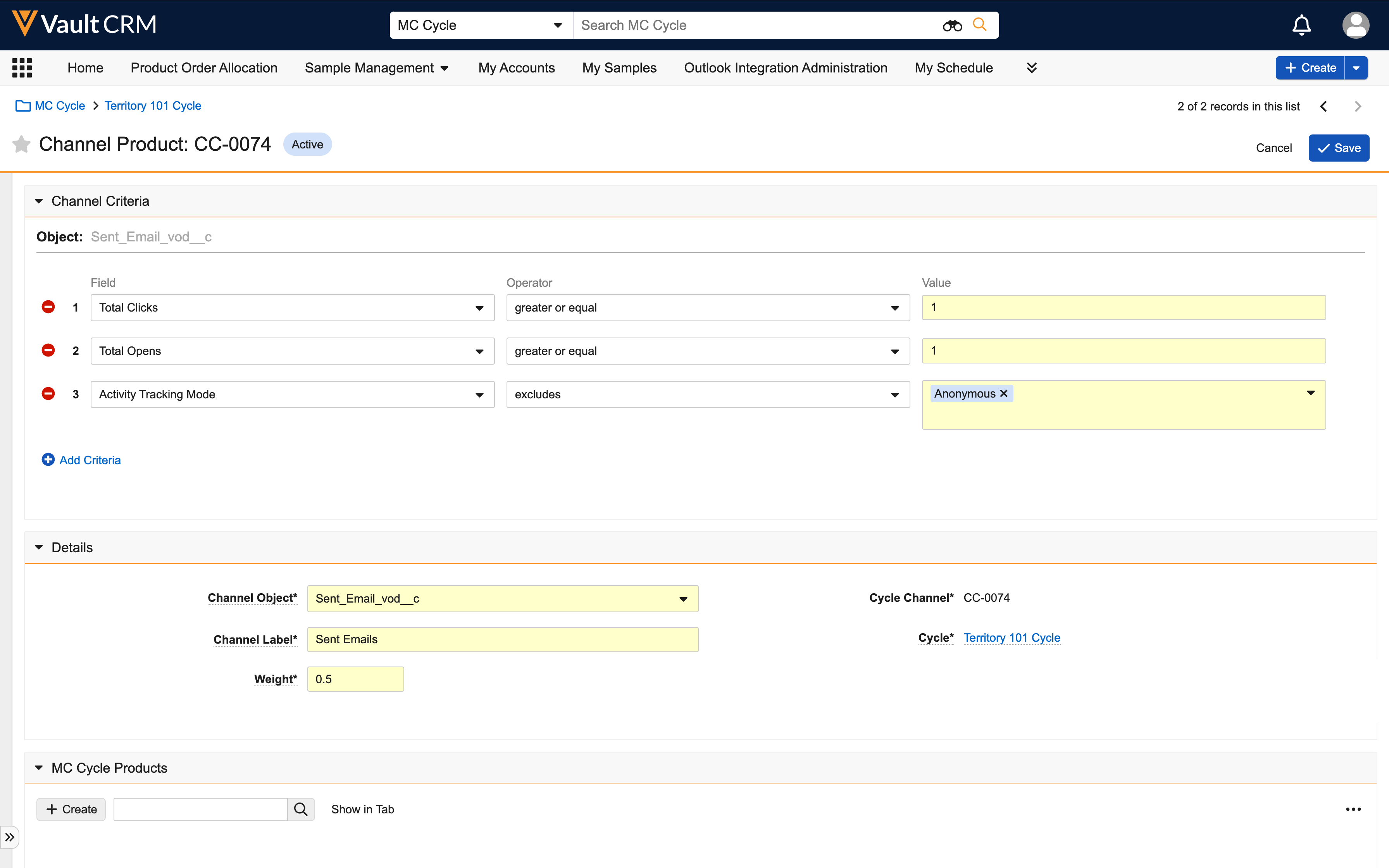 Creating Multichannel Cycle Plans